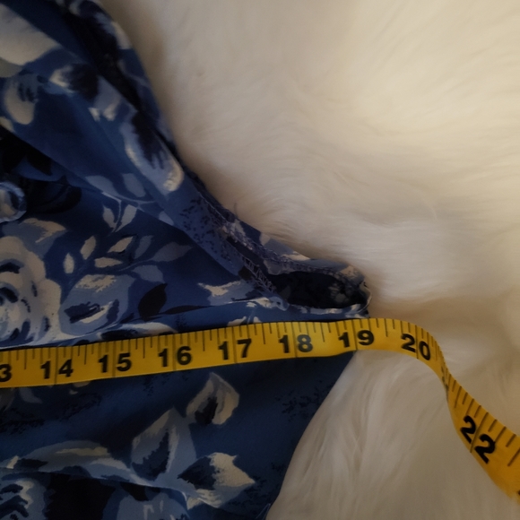 B' Real Blue and White Maxi dress. - Picture 2 of 8